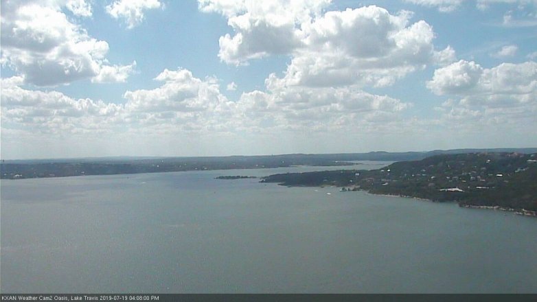 Lake Travis webcam, July 19, 2019 3:10 PM CT