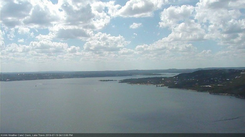 Lake Travis webcam, July 19, 2019 3:15 PM CT