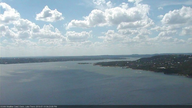 Lake Travis webcam, July 19, 2019 3:25 PM CT