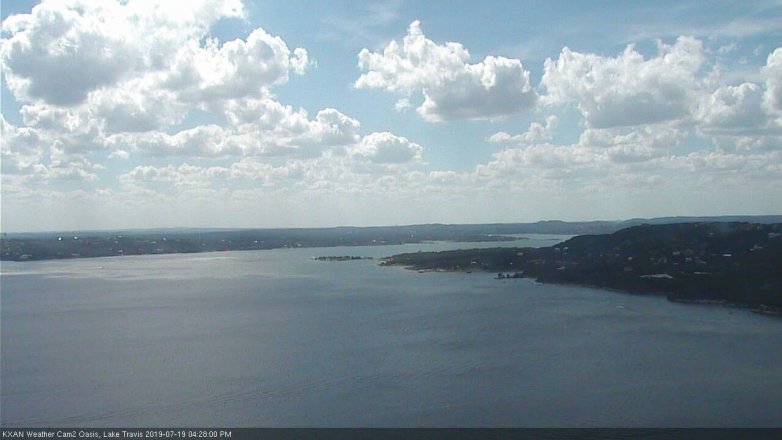 Lake Travis webcam, July 19, 2019 3:30 PM CT