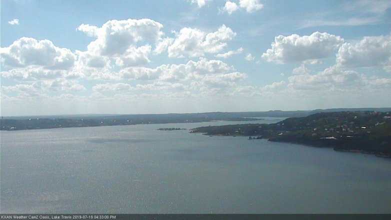 Lake Travis webcam, July 19, 2019 3:35 PM CT