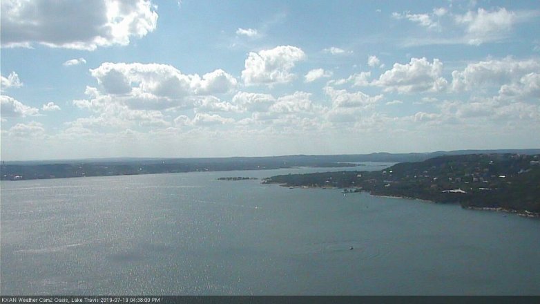 Lake Travis webcam, July 19, 2019 3:40 PM CT