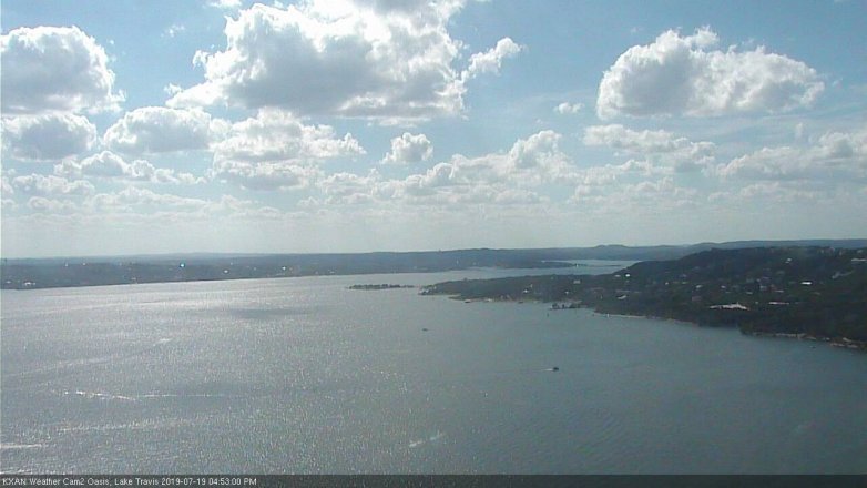Lake Travis webcam, July 19, 2019 3:55 PM CT