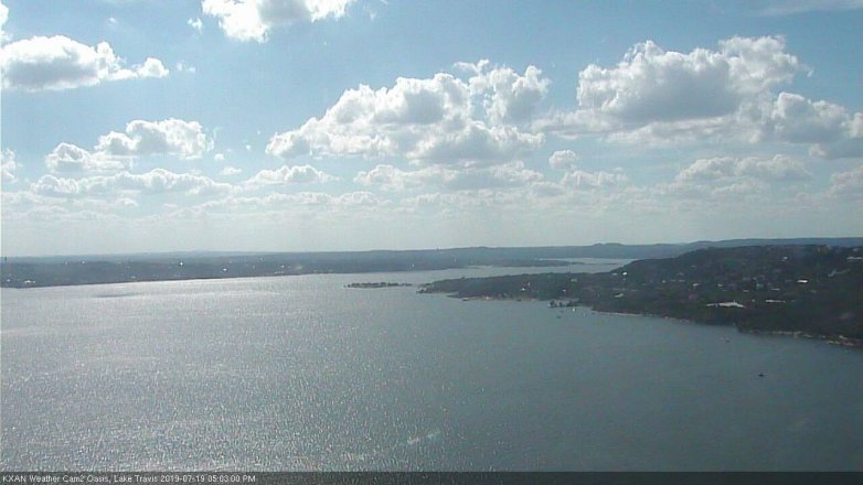 Lake Travis webcam, July 19, 2019 4:05 PM CT