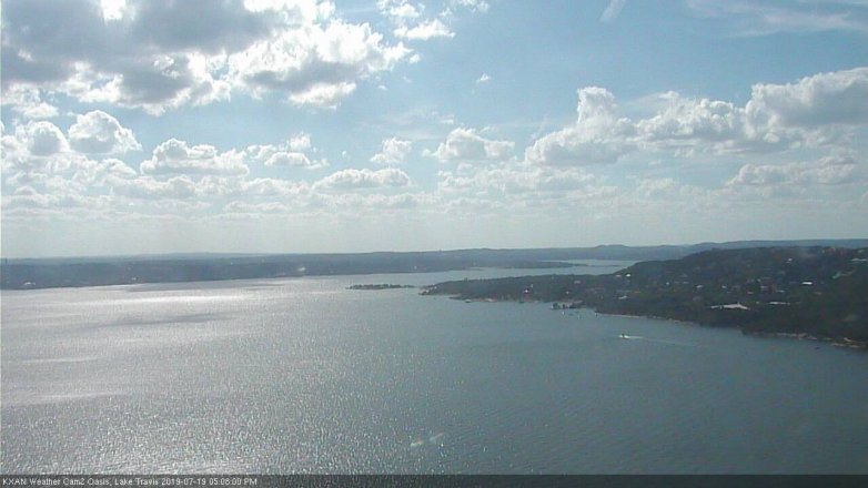 Lake Travis webcam, July 19, 2019 4:10 PM CT