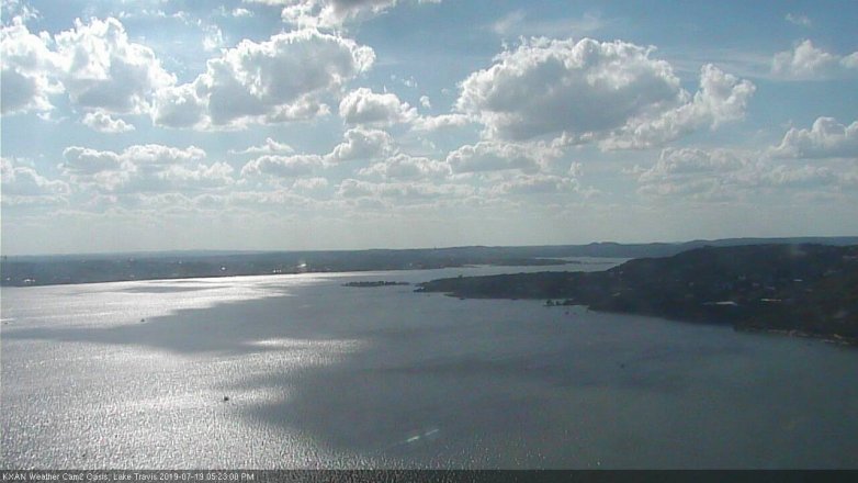Lake Travis webcam, July 19, 2019 4:25 PM CT