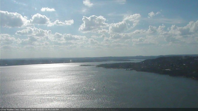 Lake Travis webcam, July 19, 2019 4:35 PM CT