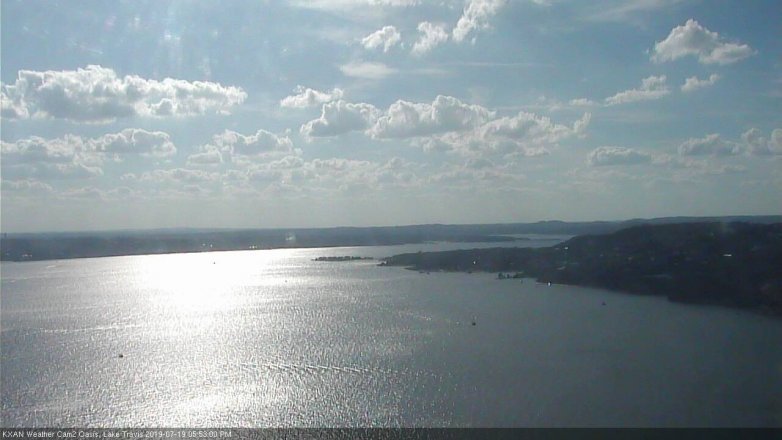 Lake Travis webcam, July 19, 2019 4:55 PM CT