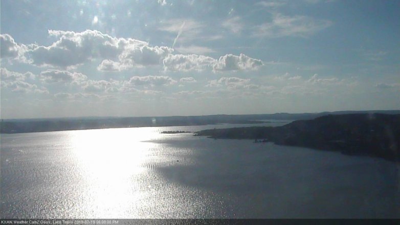 Lake Travis webcam, July 19, 2019 5:10 PM CT
