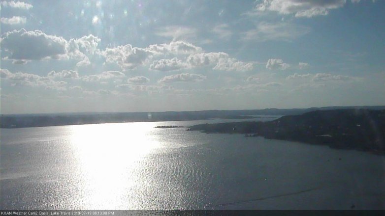 Lake Travis webcam, July 19, 2019 5:15 PM CT