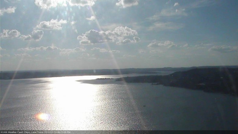 Lake Travis webcam, July 19, 2019 5:25 PM CT