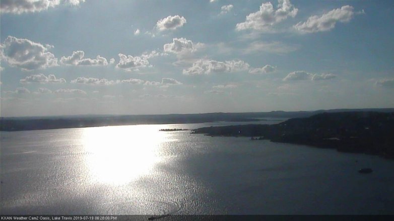 Lake Travis webcam, July 19, 2019 5:30 PM CT