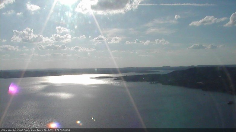 Lake Travis webcam, July 19, 2019 5:35 PM CT
