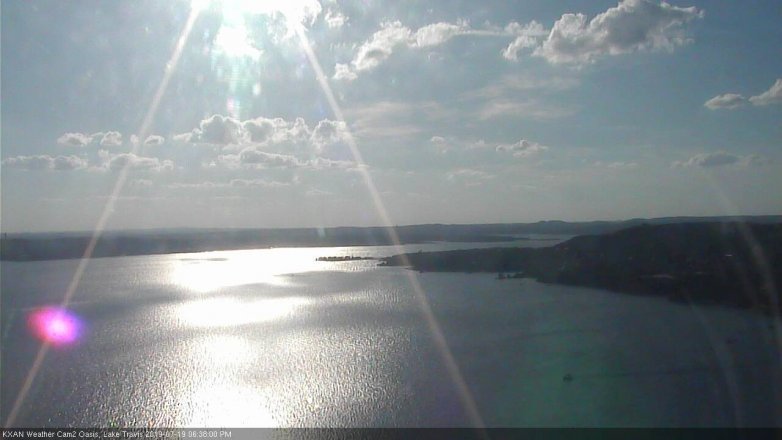 Lake Travis webcam, July 19, 2019 5:40 PM CT