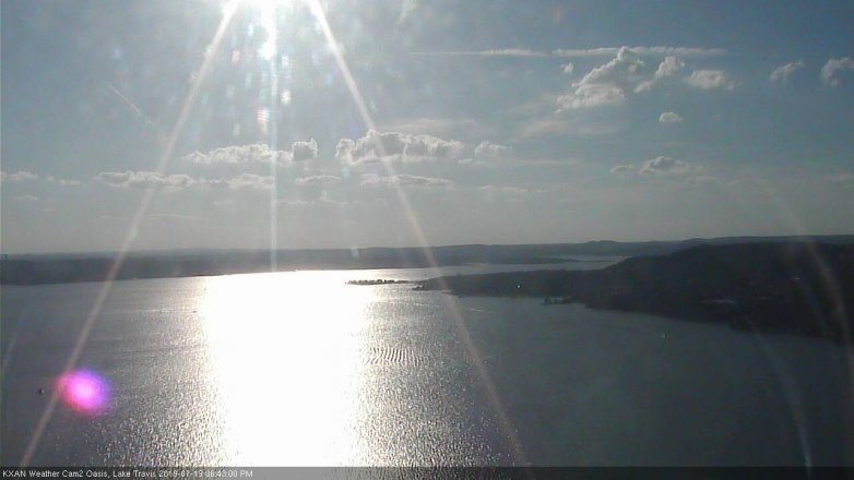 Lake Travis webcam, July 19, 2019 5:45 PM CT