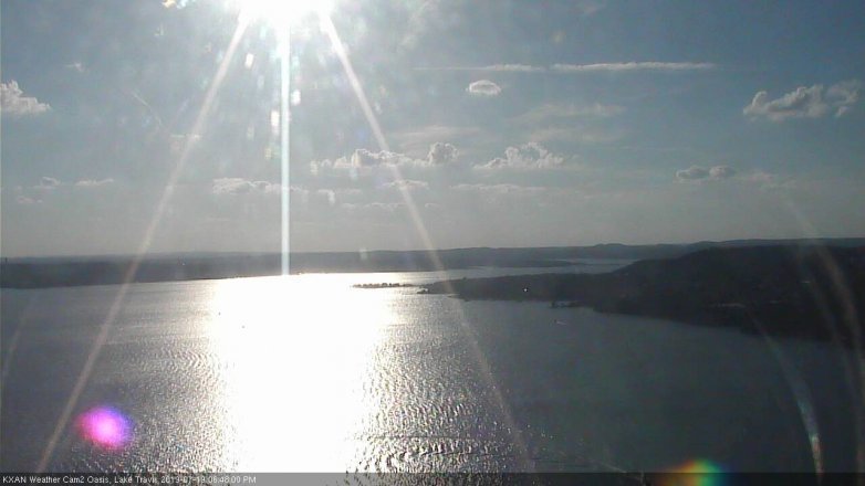 Lake Travis webcam, July 19, 2019 5:50 PM CT