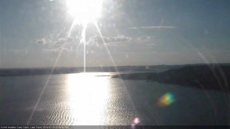 Lake Travis webcam, July 19, 2019 6:10 PM CT