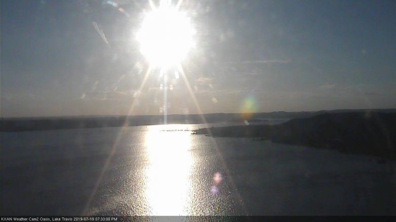 Lake Travis webcam, July 19, 2019 6:35 PM CT