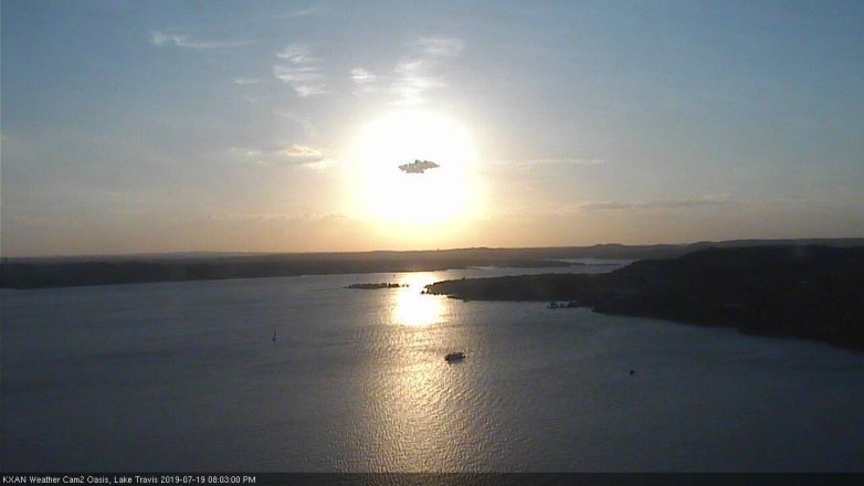 Lake Travis webcam, July 19, 2019 7:05 PM CT