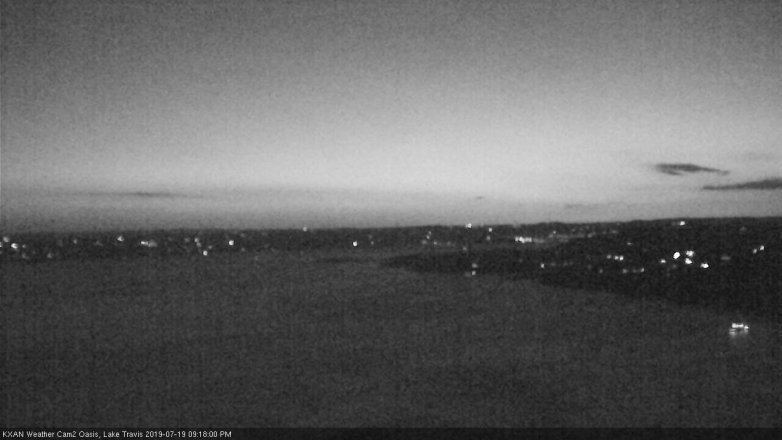 Lake Travis webcam, July 19, 2019 8:20 PM CT