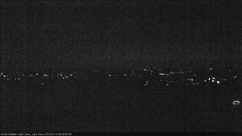 Lake Travis webcam, July 19, 2019 8:40 PM CT