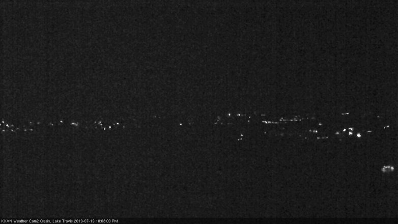 Lake Travis webcam, July 19, 2019 9:05 PM CT