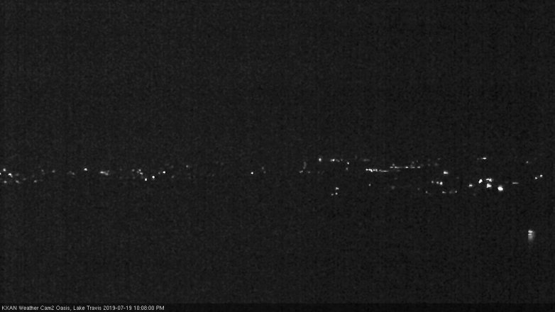 Lake Travis webcam, July 19, 2019 9:10 PM CT