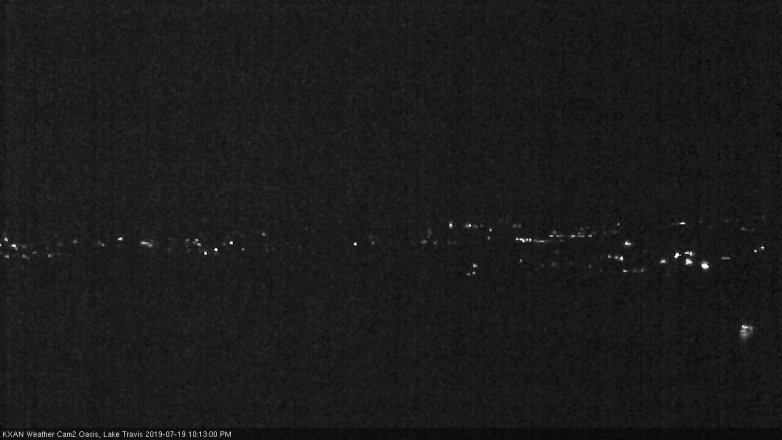Lake Travis webcam, July 19, 2019 9:15 PM CT