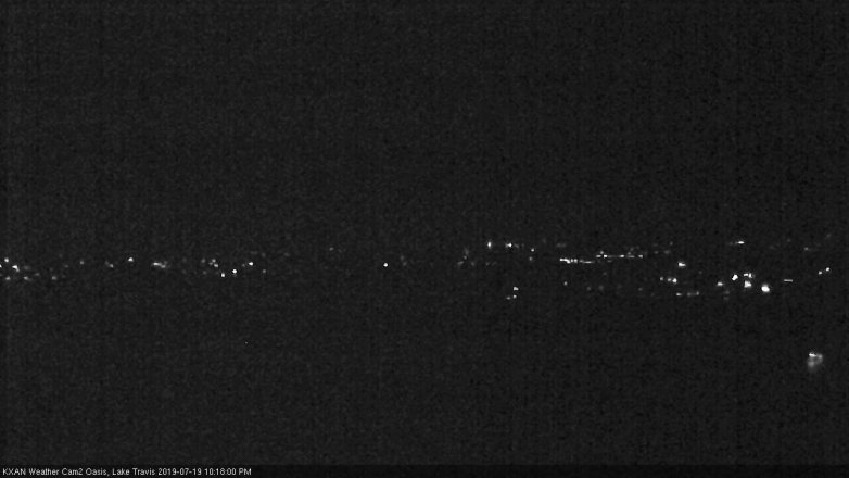 Lake Travis webcam, July 19, 2019 9:20 PM CT