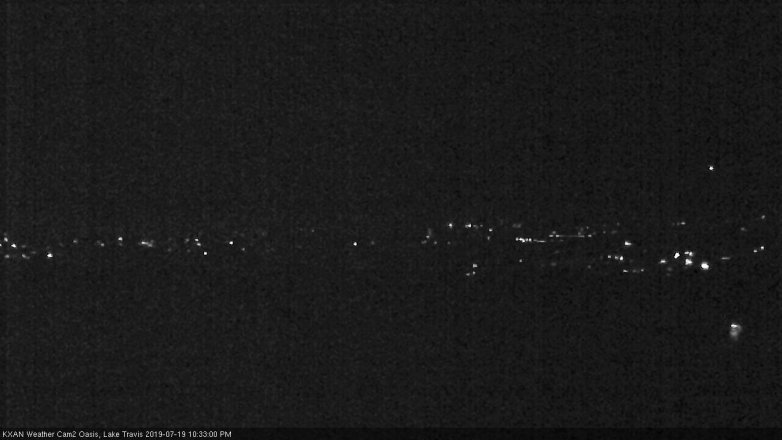 Lake Travis webcam, July 19, 2019 9:35 PM CT