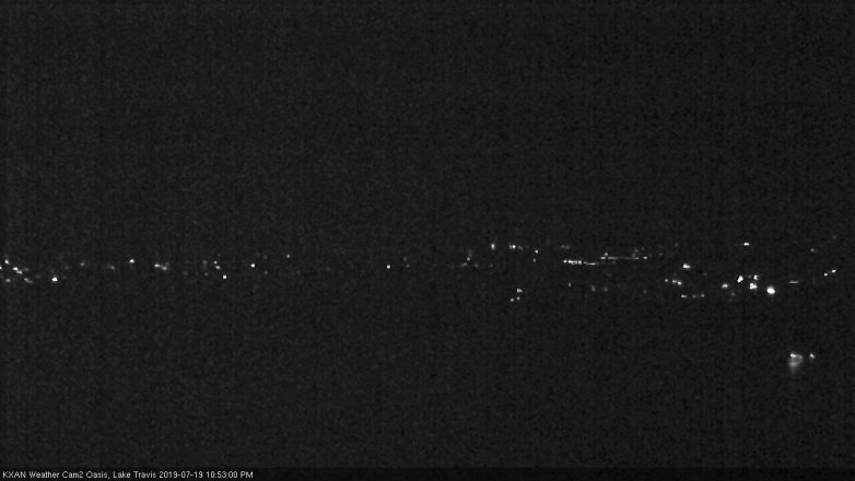 Lake Travis webcam, July 19, 2019 9:55 PM CT