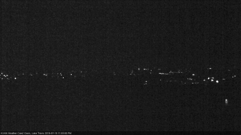 Lake Travis webcam, July 19, 2019 10:05 PM CT