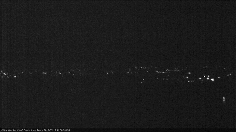 Lake Travis webcam, July 19, 2019 10:10 PM CT