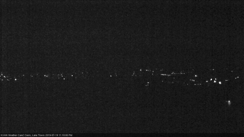 Lake Travis webcam, July 19, 2019 10:20 PM CT