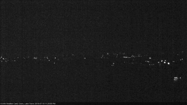 Lake Travis webcam, July 19, 2019 10:30 PM CT
