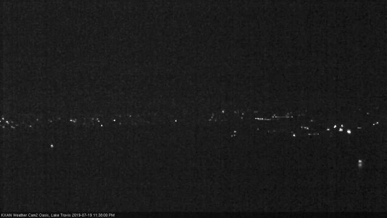 Lake Travis webcam, July 19, 2019 10:40 PM CT