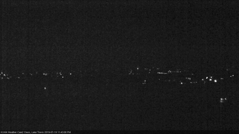 Lake Travis webcam, July 19, 2019 10:45 PM CT
