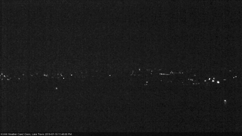 Lake Travis webcam, July 19, 2019 10:50 PM CT