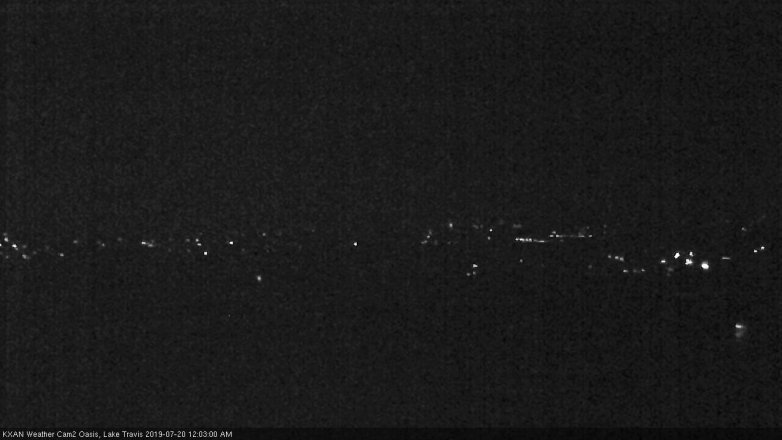 Lake Travis webcam, July 19, 2019 11:05 PM CT