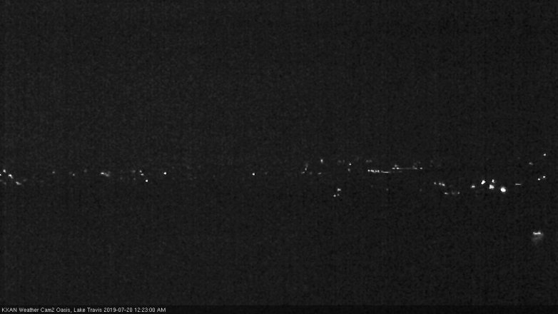Lake Travis webcam, July 19, 2019 11:25 PM CT