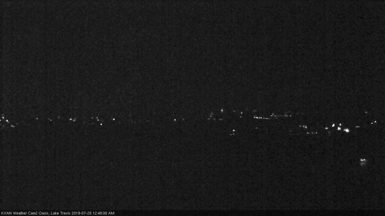 Lake Travis webcam, July 19, 2019 11:50 PM CT