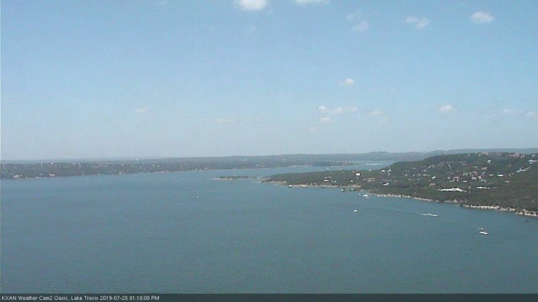 Lake Travis webcam, July 20, 2019 12:20 PM CT