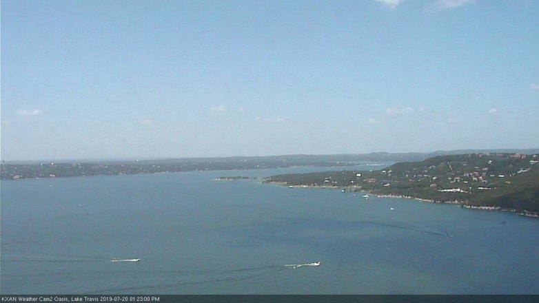 Lake Travis webcam, July 20, 2019 12:25 PM CT