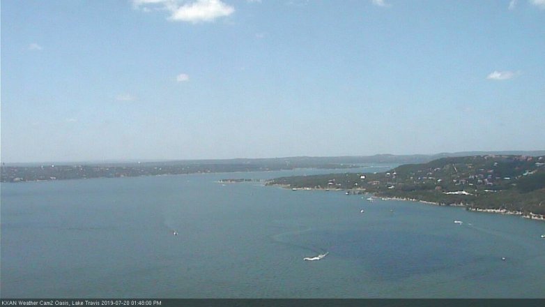 Lake Travis webcam, July 20, 2019 12:50 PM CT