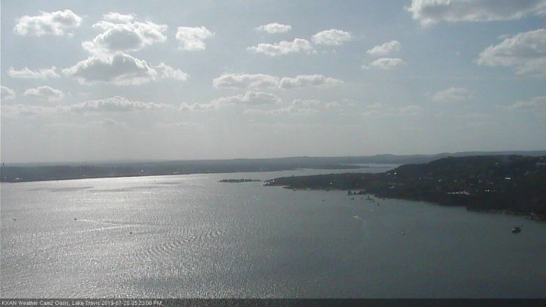 Lake Travis webcam, July 20, 2019 4:25 PM CT