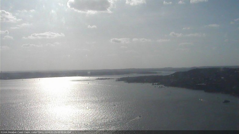 Lake Travis webcam, July 20, 2019 5:00 PM CT