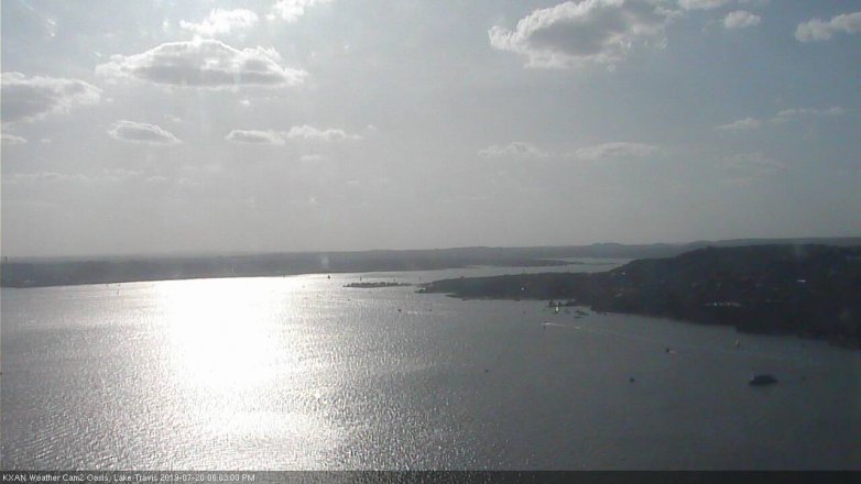 Lake Travis webcam, July 20, 2019 5:05 PM CT
