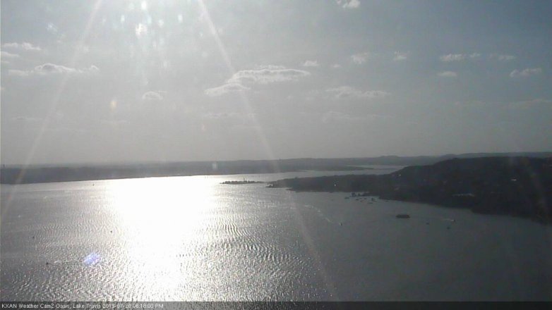 Lake Travis webcam, July 20, 2019 5:20 PM CT