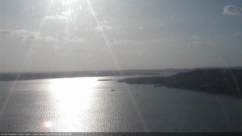 Lake Travis webcam, July 20, 2019 5:30 PM CT