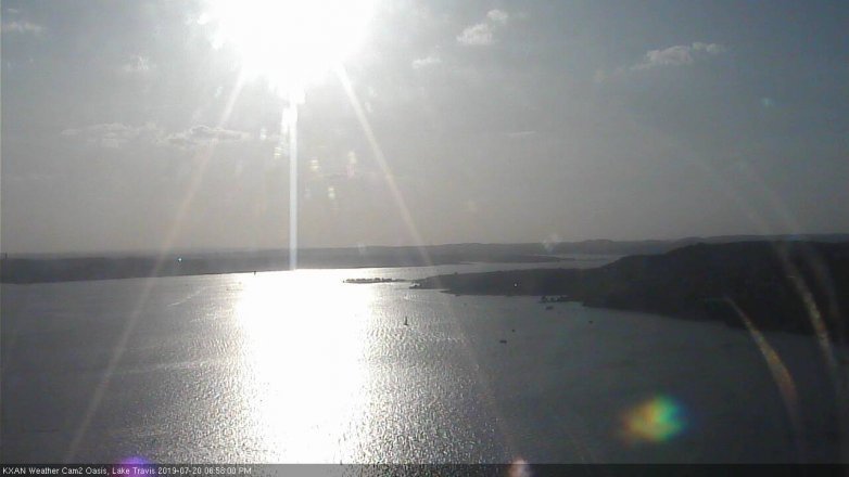 Lake Travis webcam, July 20, 2019 6:00 PM CT